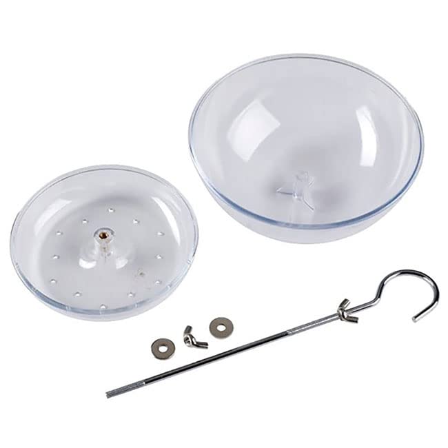 Clear Domed Platform Bird Feeders, Pack of 2