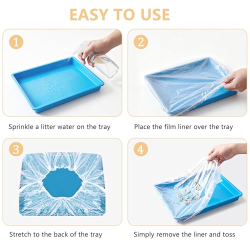 Disposable Bird Cage Liners, Clear Plastic 50 Pcs Birdcage Tray Liner Bags 34" x 22", Bird Cage Accessories Universal Film for Parakeets, Parrots, Finches, Canaries, Cockatiels - size: 34" x 22"