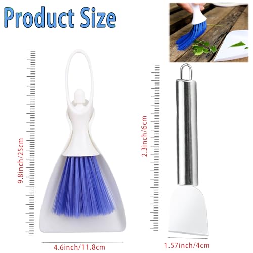 6pcs Set Bird Cage Cleaner Kit - Stainless Steel Poop Remover & Scraper Tool- Essential Bird Cage Accessories for Parakeet Items & Small Animal Cage Cleaning