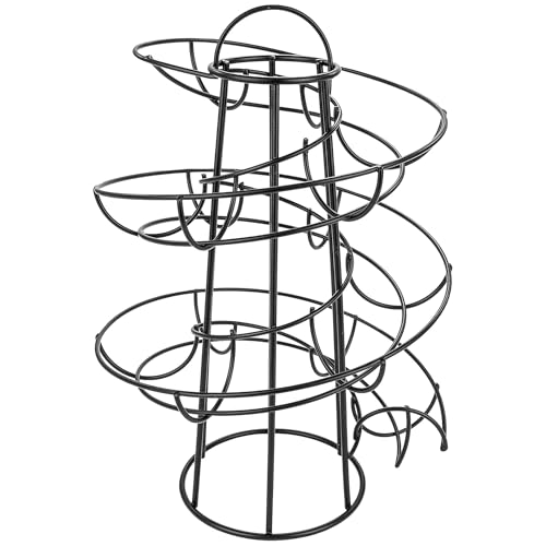 Southern Homewares Egg Skelter Deluxe Modern Spiraling Dispenser Rack - Black, Space-Saving, Durable Storage Solution for Eggs, One Size - color: Black