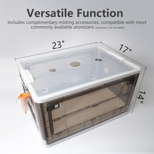 Puppy Incubator with Heating and Fan, Ideal Incubator for Puppies and Kittens, Ensures Good Ventilation and Temperature Control for Newborn Pets (85L)