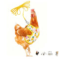 Chicken Harness and Leash Set Adjustable Mesh Breathable Pets Leashs Duck Training Harness for Goose Hen Rooster Parrots Dog Kitten,Yellow Pineapple S - color: Yellow, size: S (Chest 9.8-11.8)