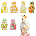 6 Pcs Bird Diapers FAURAPMNG Parrot Nappy Flight Suit Reusable Cockatiel Clothes with Elastic Back Rope Waterproof Inner Layer Washable Diaper Pants for Parakeets, Budgies, Mini Macaws, Quaker Parrots - size: Medium