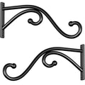 Plant Hook Hanging Plant Brackets - 2 Pack 10 Inch Plant Hanger. | Metal Plant Wall Hooks for Hanging Flower Basket, Lanterns, Bird Feeder, Wind Chimes Indoor & Outdoor. - size: 10 Inch