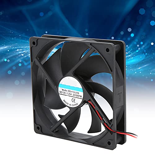 Incubator Fan, 2000RPM / H 12V Low Noise Incubator Exhaust Fan Heat Dissipation Incubator Cooling Fan for 48/56 Incubators, Plastic Material