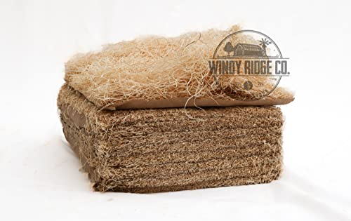 Natural Chicken Nesting Pads - 10 Pack - Aspen Excelsior Bedding Hen Nest Box Liners - USA Made - 13" x 13"