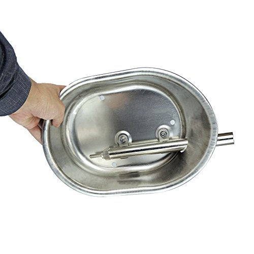 Pig Waterer Bowl Water Nipple Feeder for Hog Sows Swine Piglets | Stainless Steel Automatic Pig Waterer System,with 1/2" NPT(F) Thread,Durable & Rustproof, Large Oval Design
