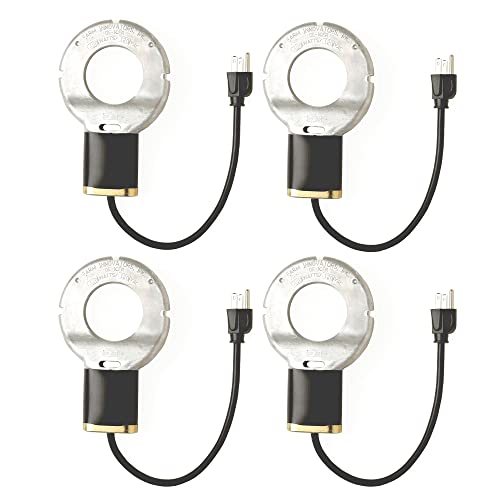 Farm Innovators 150W Premium Electric Submersible DeIcer Heater w/Internal Thermostat for Bird Baths & Concrete Fountains, Cast Aluminum (4 Pack) - size: 4 Count (Pack of 1)