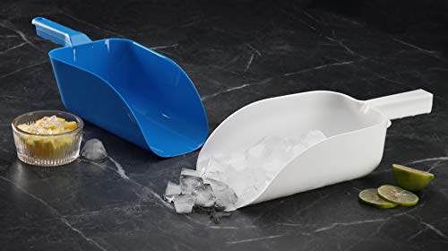 New Star Foodservice Commercial Grade Polycarbonate Plastic Utility Ice Scoop, White, 64 oz - color: White, size: 64 oz.