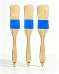Natural Boar Bristle Pastry Brush,Heat Resistant Basting Brush for Cooking, BBQ, Baking, Food Grade Wooden Handle Oil Brush for Egg Wash, Butter,Marinade, Sauce, Dishwasher Safe(1",1.5",3PC)