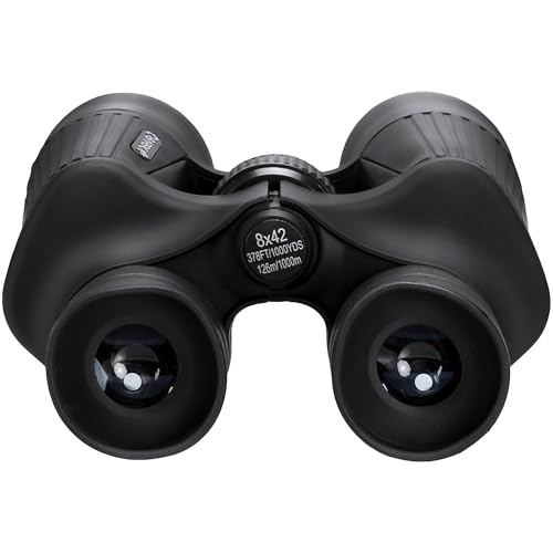 Barska 8x42mm X-Trail Binoculars – Compact High Power, Ruby Multi-Coated Optics, 42mm Lens, Rubber Grip, Center Focus, for Bird Watching & Hunting