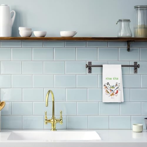 Charming Birds Print Kitchen Towels and Dishcloths, Stylish Bird Gifts Hand Towels for Bird Lovers, Farmhouse Style Drying Cloth for Kitchen and Bathroom 16×24 Inches - color: Color 08
