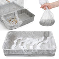 50 Pcs Disposable Bird Cage Liners, 34 x 22 Inch Clear Plastic Bird Cage Liner Large Size Parakeet Cages Bottom Liner for Finches Canaries, Cockatiels, Macaws