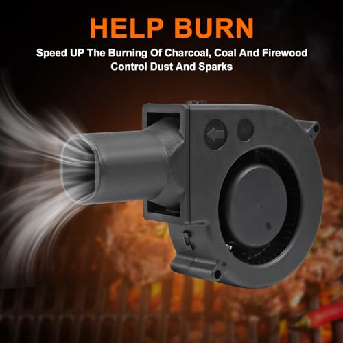 97mm x 33mm BBQ Fan 12V Blower with 110V/120V Variable Speed Controller Centrifugal 97mm/3.81in Air Mover Blower for Camping Quick Charcoal Starter, Outdoor Barbecues Fire Bellow, Camping Cooking - size: 9733-1pcs