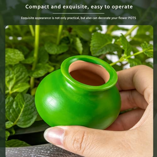 4PCS Terracotta Self Watering Spikes, Globes Shaped Watering Planter Insert | Automatic Plant Waterer Outdoor&Indoor Use, Vacation Clay Watering Devices System, Slow Release Self Watering Planter Insert - color: Small Bottle Necks Set (Pack of 4)