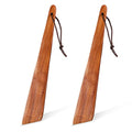 2 Pcs Wooden Spatula for Cooking 9.8" Teak Flat Wooden Spatula Wood Flipper Egg Scraper Non Stick Frying Pan Cast Iron Wood Cooking Utensil for Kitchen Turning Flipping Serving Scraping