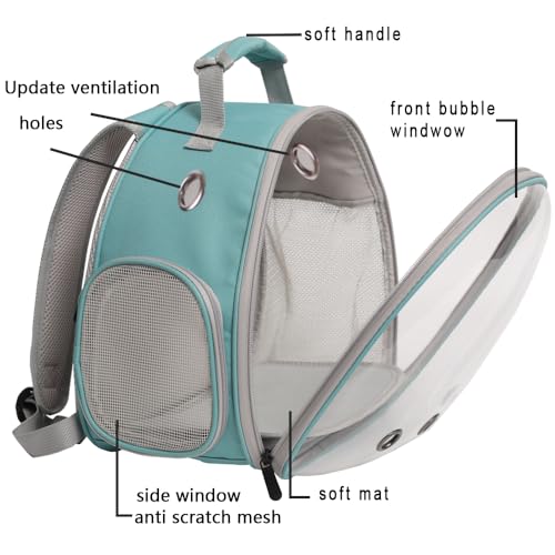 Guinea Pig Carrier,Guinea Pig Carrier for 2,Reptile Travel Carrier for Lizards Sugar Glider Hedgehog Rat Parrot Birds - color: Blue