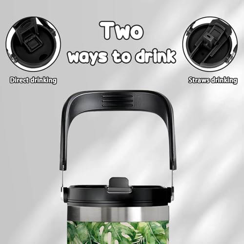 Garden Gifts for Plant Lovers - 30oz Insulated Stainless Steel Tumbler with Handle, Cute Leak-Proof Water Bottle for Cat Lovers Gardeners, Gardening is my therapy, Gifts for Gardening Days - color: Garden1