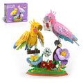 aphpaio Love Birds Building Toy Set, Valentines Day Gift for Lover Adults | Cockatiel Lover Birds Building Blocks, Home Love Decor ,Valentines Day Easter Birthday for Mom Lover Adults Kids