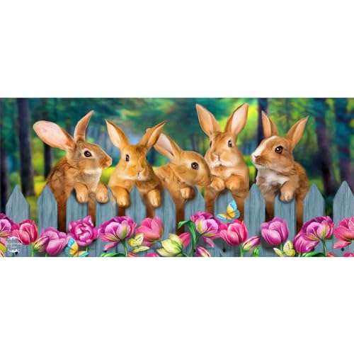 Briarwood Lane Garden Bunnies Mini Mat 22x10 Indoor Outdoor Doormat