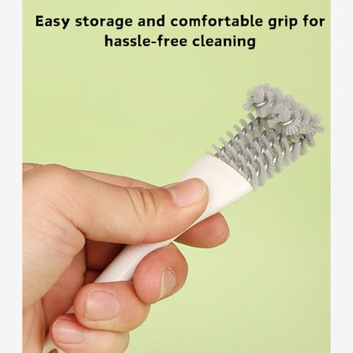 2 Pcs Bird Cage Brush with Scraper - Bird Cage Cleaner for Cleaning Kennels Perches Poop Remover Parrot Parakeet Pet Cage Accessories (2 Pcs)