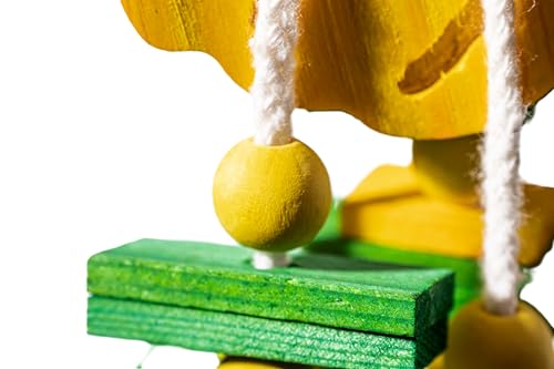 Bird Toys Parrot Toys, Fruit Foraging Shredder Hanging Chew Toy, Wood Bird Cage Accessories for Parakeets, Cockatiels, Lovebirds, Budgies, Parrotlets (Yellow Banana) - color: Yellow Banana