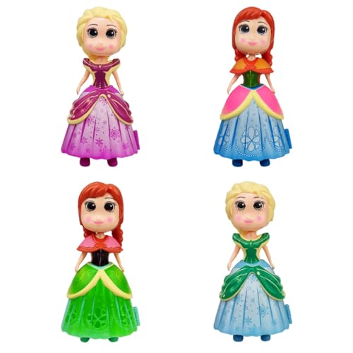 Pinkiwine 4 Pack Prefilled Easter Eggs with Princess Deformation Eggs Toys Inside for Kids Boys Girls Easter Basket Stuffers Gifts Party Favors - style: Style A
