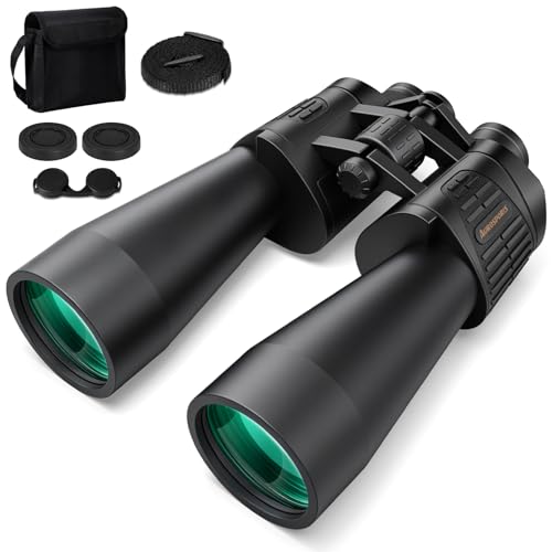 Aurosports 20x70 Binoculars for Adults High Powered Cruise Ship Binocular | Low Light Vision, Large View, Bird Watching, Hunting, Hiking, Stargazing, FMC BAK4 Prism, Gifts for Men