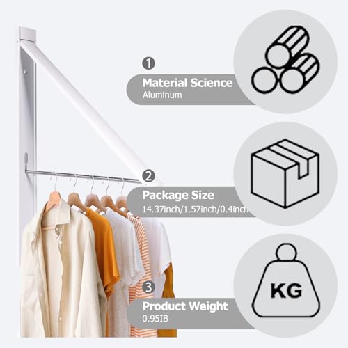 Clothes Drying Rack Folding Indoor,Laundry Room Organization,Wall Mounted Drying Racks for Laundry,Laundry Drying Rack Collapsible,Laundry Drying Rack,Retractable Clothesline (Pearl White) - color: Pearl White
