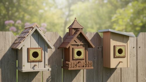 Bluebird House Predator Guard,Metal Birdhouse Guard,Bird House Hole Protector Guard for Eastern Bluebird Box 1 1/2 Inch Opening