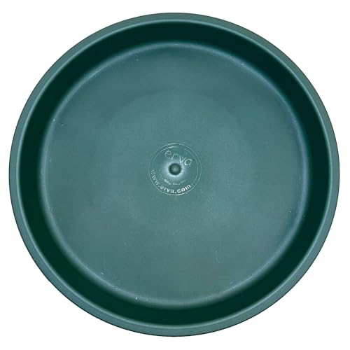 Ground Level Bird Bath - Floor Standing Bird Bath for Patio, Garden, or Deck - Black Steel Wire with Green Dish - Made in USA - Erva BA5SL