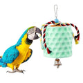 Oooct Extra Large Bird Chewing Toy, Parrot Beak Grinding Calcium Stone with Bells, Bird Cage Accessories, Cage Toys for Cockatiel Parakeet Parrot Budgies Rat Hamster Chinchilla Rabbit Bunny Green - color: Green