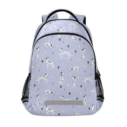 Kids Dalmatian Dogs Backpack for Boys Girls School Bags | Elementary Middle, Travel Daypack Lightweight Waterproof with Reflective Strip - color: Cartoon Dalmatian Dogs