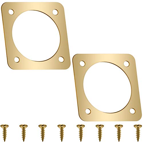 Metal Bird House Guard with Copper Portal Bird House Hole Protector Guard Replacement for Eastern Bluebird Houses Boxes 1 1/2 Inch Opening(2 Pieces)