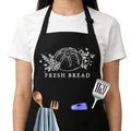 Fresh Bread Sourdough Apron for Women with Large Pockets - Funny Baking Aprons, Adjustable Professional Kitchen Apron for Bread Making, Grilling - Unique Sourdough Gifts for Bakers & Moms - C21 - color: Fresh Bread