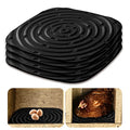 Skimzy Chicken Nesting Box Pads, 12 x 12 in Washable Reusable Nest Box Liners, 4-Pack, Breathable Drainage Design, Black