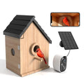 Birdhouses for Outside with Camera Solar Powered Perfect Birdwatching Gift | Smart Bird Feeder for Outdoors, 2K HD Live Video, Nesting Box with Motion Detection, Weatherproof, Bird Lover Gifts