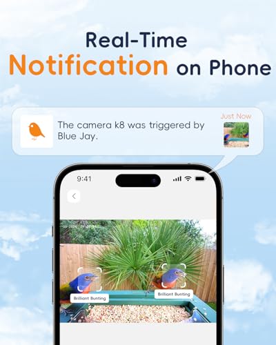 Bird Feeder with Camera, 32MP Photos & 4K Video with Live View, 5GHz/2.4GHz WiFi, AI Identify Birds Species and Instant Arrival Alerts for Bird Lovers