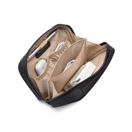 Briggs & Riley @work Tech Kit, Organized Storage Bag for Electronics, Black - color: Black, size: Small