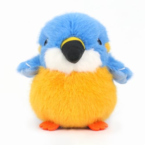 Bird Stuffed Animal Realistic Cute Kingfisher Bird Plush Backpack Pendant Simulation Toy Plush Suitable Christmas Birthday Valentine's Day Gift for Kids - color: Kingfisher