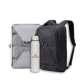 Knack Series 1 Laptop Backpack Travel Set Fits up to 15 Inch - Includes Expandable Packing Insert, and Knack's Insulated Bottle, TSA Approved, Expandable Travel Backpacks (Black, Medium) - color: Black, size: Travel Set
