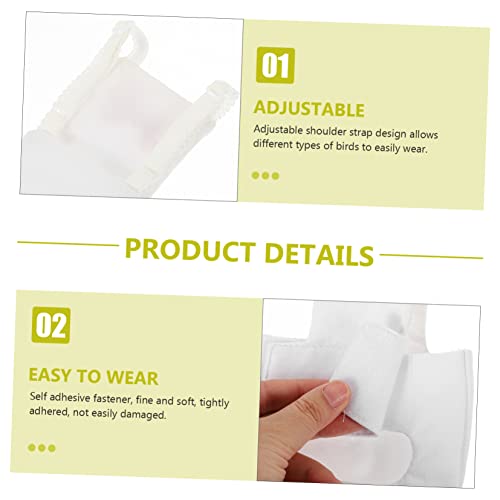 Yardwe Bird Diaper Flight Suit for Parrots Breathable Bird Clothes Bow Design XL for Outdoor Use Diaper for Cockatiels and Parakeets - size: 20x11cm
