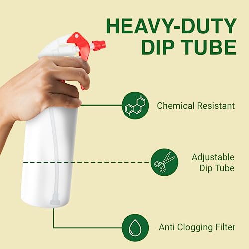 Heluva Green Spray Bottle Nozzle Replacement Tops, Red 13 Pack | Heavy-duty trigger sprayer tops for commercial and home cleaning. Fits 8/16/24/32 oz plastic & glass bottles. - color: Red, size: 13 Pack