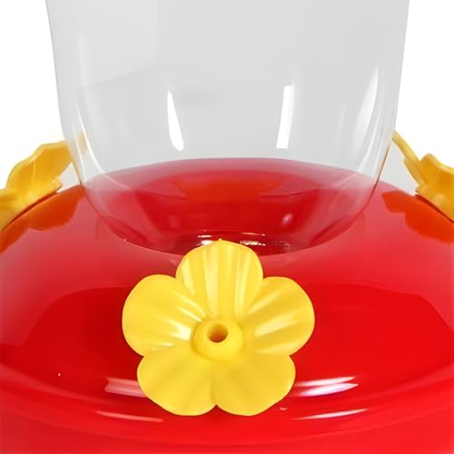 Plastic Hanging Hummingbird Feeders (Pack of 2) – Durable Outdoor Nectar Feeders, Easy Fill & Clean, Leak-Resistant Garden Feeders for Backyard & Patio
