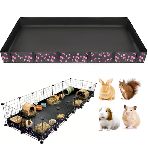 DZWLKJ Waterproof Guinea Pig Cage Liner,Washable Tarp Bottom Base,Cherry Graphic,24"x72", Reusable for Rabbit, Chinchilla, Hedgehog, Ferret & Other Small Animals. - size: C&C 2x6(24x72 inches)