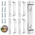 Supkiir 6 Sets Bird House Hanger Bracket, Rust Proof Galvanized Steel Bird House Kit, Stable Mounting Bracket with Screws for Securing and Stabilizing Bird Houses Nesting Boxes Feeders