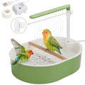 Automatic Parakeet Bird Bath Shower, Quiet Circulating Bathtub | Adjustable Water Flow, Low-Noise Pump, Fits Cockatiels, Budgies, Conures, Lovebirds, Quakers, Parrotlets, Small Parrots