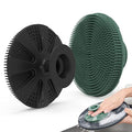 Silicone Dish Scrubber, Non-Scratch Scrub Spong for Washing Dish, Pot, Pan | Kitchen Silicone Sponge, Fruit & Vegetable Cleaning Brush, Reusable Dishwashing Scrubber, Suction Up Hang Designed, 2 Pack - color: 2pcs Black+olive Green