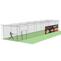 ORIENGEAR Baseball Batting Cage Nets, ONLY NET, 70'L/55'L/35'L/20'L Baseball and Softball Cage Netting, 1.88" #45 Mesh, Professional Fully Enclosed PE Hitting Cage Net with Door, Without Poles - size: 70'*12'*12'