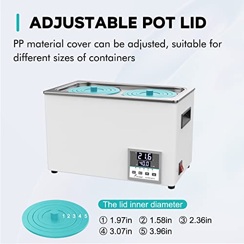 LAB FISH BHS-2 Lab Water Bath, 6L Digital Thermostatic Heater - style: BHS-2(6L)